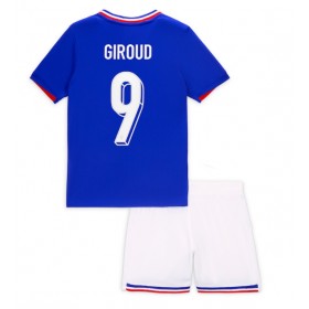 Frankrike Olivier Giroud #9 Hjemme skjorte til barn EM 2024 Kortermet (+ korte bukser)